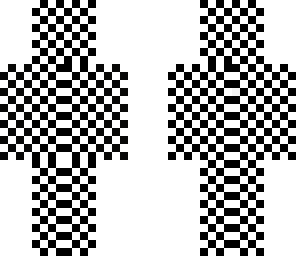 checkerboard man