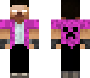 purple biker herobrine