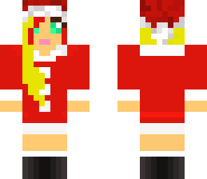 blue eyed santa girl