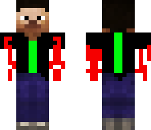 armless steve with blood