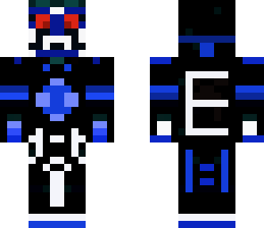 e blue and white tron creeper
