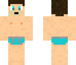 blue undies with headphones