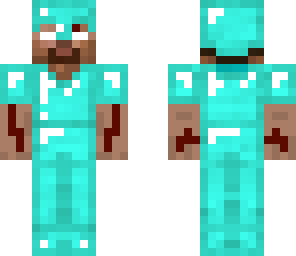 herobrine in diamond armor