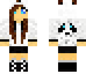 panda girl brown hair edit