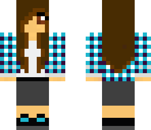 plaid shirt -girl-