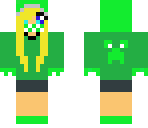 creeper girl that loves creepers