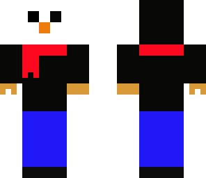 snowman in a hoodie