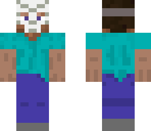 steve being a skeloton