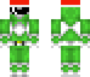 green power ranger santa