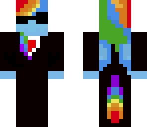 rainbow dash in suit