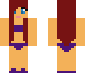 purple bikini girl