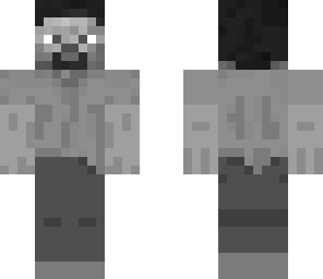 black and white