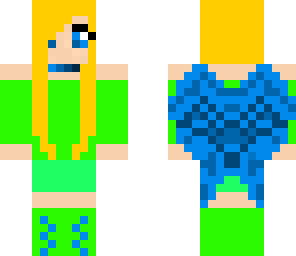 girl with blue wings