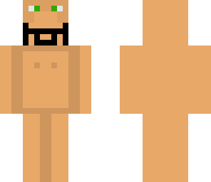 unclothed man