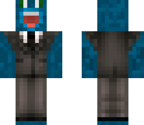 ripped suit blue skin man