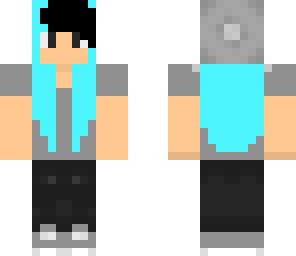 blue haired hipster