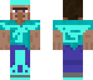 diamond villager with a diamond headband