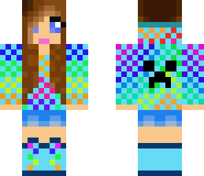 colorful creeper sweater