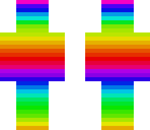 rainbow and multi-coloured man