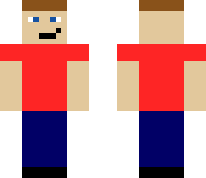 my uncle with red shirt