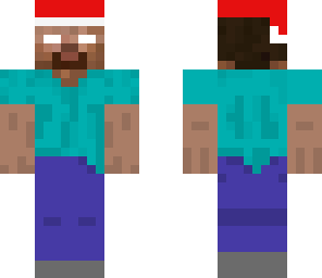 herobrine celebrates christmas