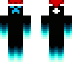 ice blue santa hat creeper