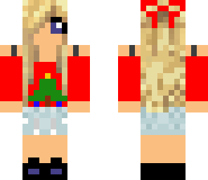 girl with a christmas sweater