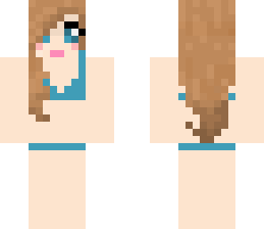 blue bikini girl