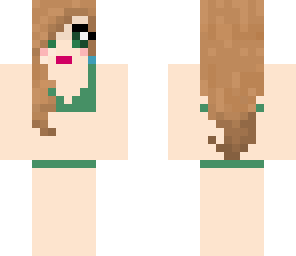 green bikini girl