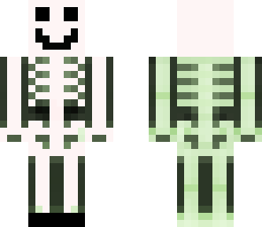 half-glow happy skeleton