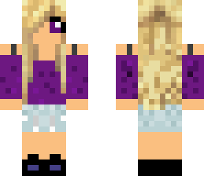 purple shirt girl
