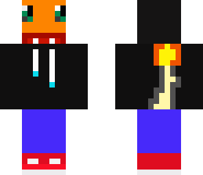 charmander in a hoodie