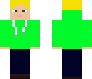 me in a green sweatshirt