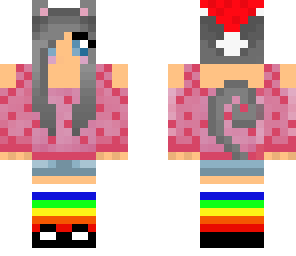 christmas nyan cat girl