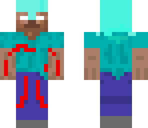 bloody herobrine with diamond helmet