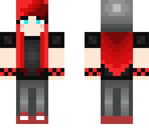 red punk girl