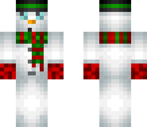 snowman with blue eyes