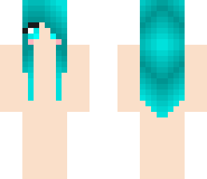 blue hair girl base