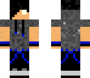 blue emo boy