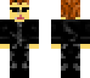 man in black