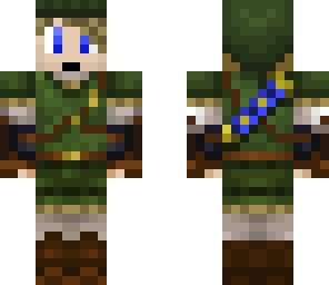 link with sword and mouth