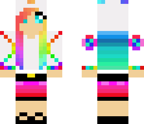 rainbow panda girl
