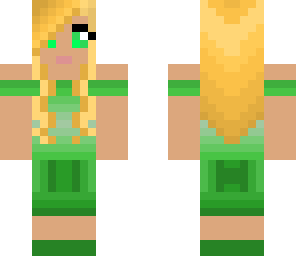 nice green girl