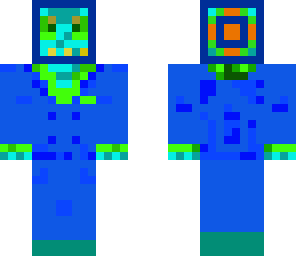 blue pumpkin man