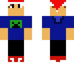 santa elf minecraft dude