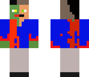 half zombie man