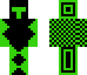green retro robot
