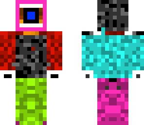the colorful man
