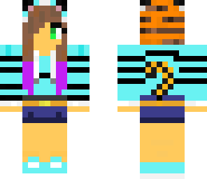 blue tiger girl