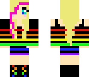 rainbow cute girl